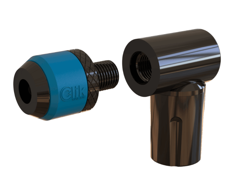 Clik 2-in-1 RIGHT ANGLED PUMP HEAD & REMOVEABLE PUMP ADAPTER (Aluminum) 補足画像