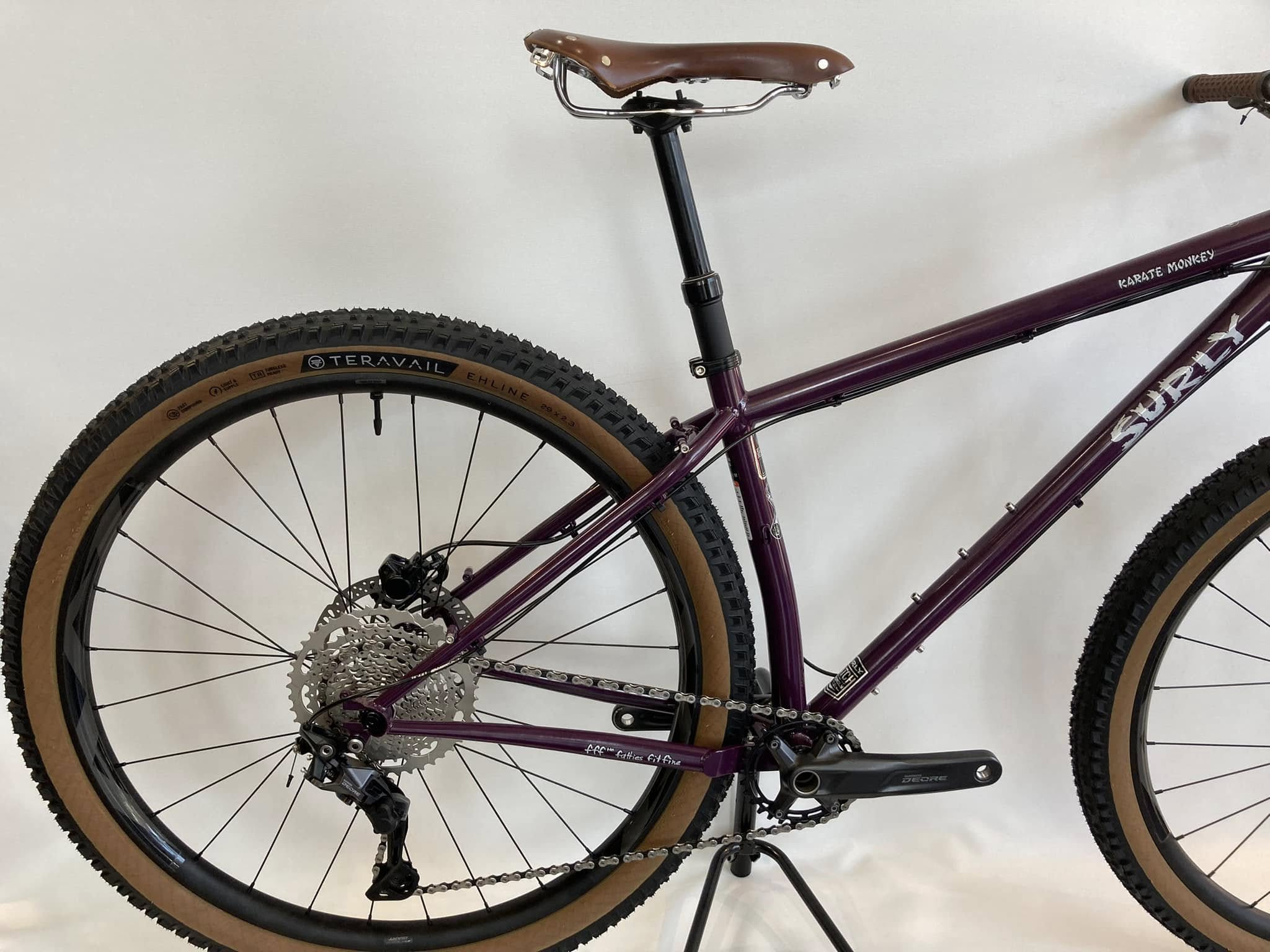 K.Bさん‘ｓSURLY KARATE MONKEY custom bike　パープル 補足画像