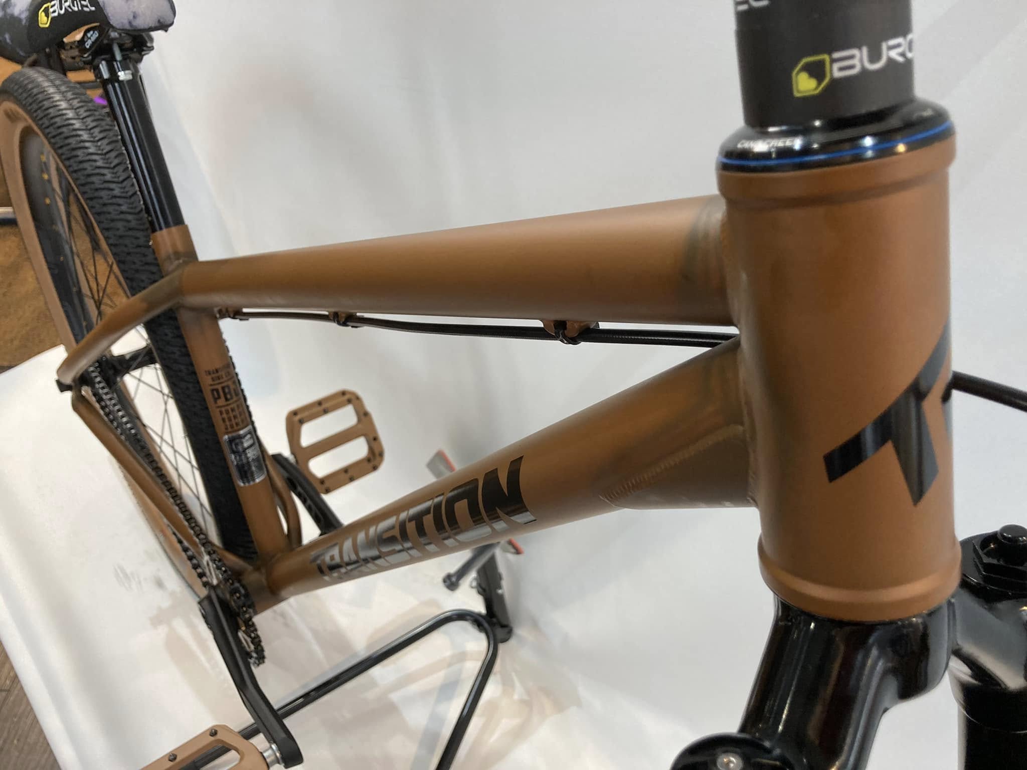 T村さん’s TRANSITION PBJ custom bike　ブラウン 補足画像